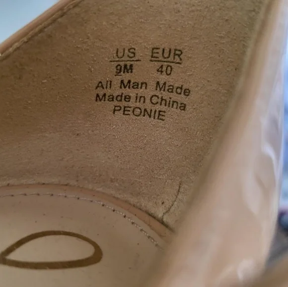 Sam Edelman Kitten Heel Beige Blush Tan Peonie Square Toe High Heel Shoe Women 9 - Picture 12 of 15